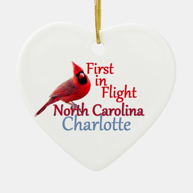 NORTH CAROLINA CERAMIC ORNAMENT (Front)