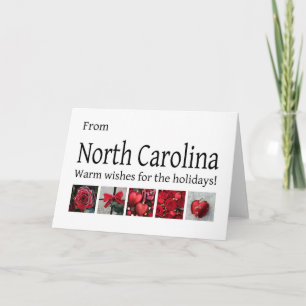 North Carolina Christmas Card, state specific Holiday Card
