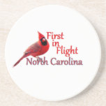 NORTH CAROLINA COASTER<br><div class="desc">"NORTH CAROLINA" "First in Flight" Cardinal "Blue Ridge Mountains" "Great Smoky Mountain" Raleigh Charlotte "Winston-Salem" Durham boulder</div>