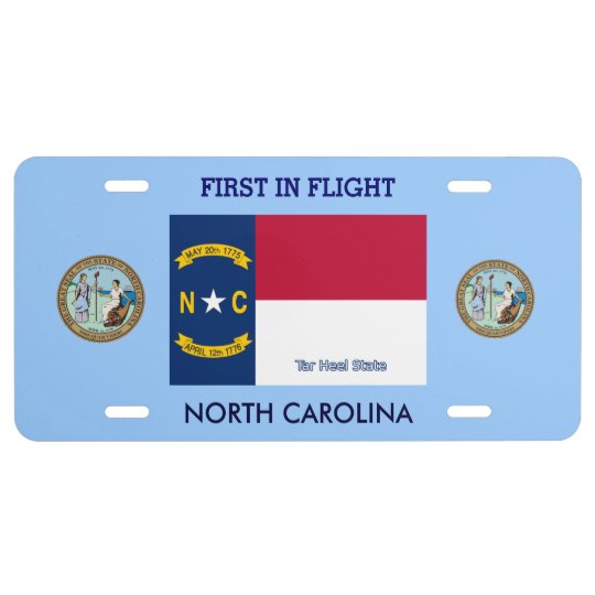North Carolina Custom Front License Plate