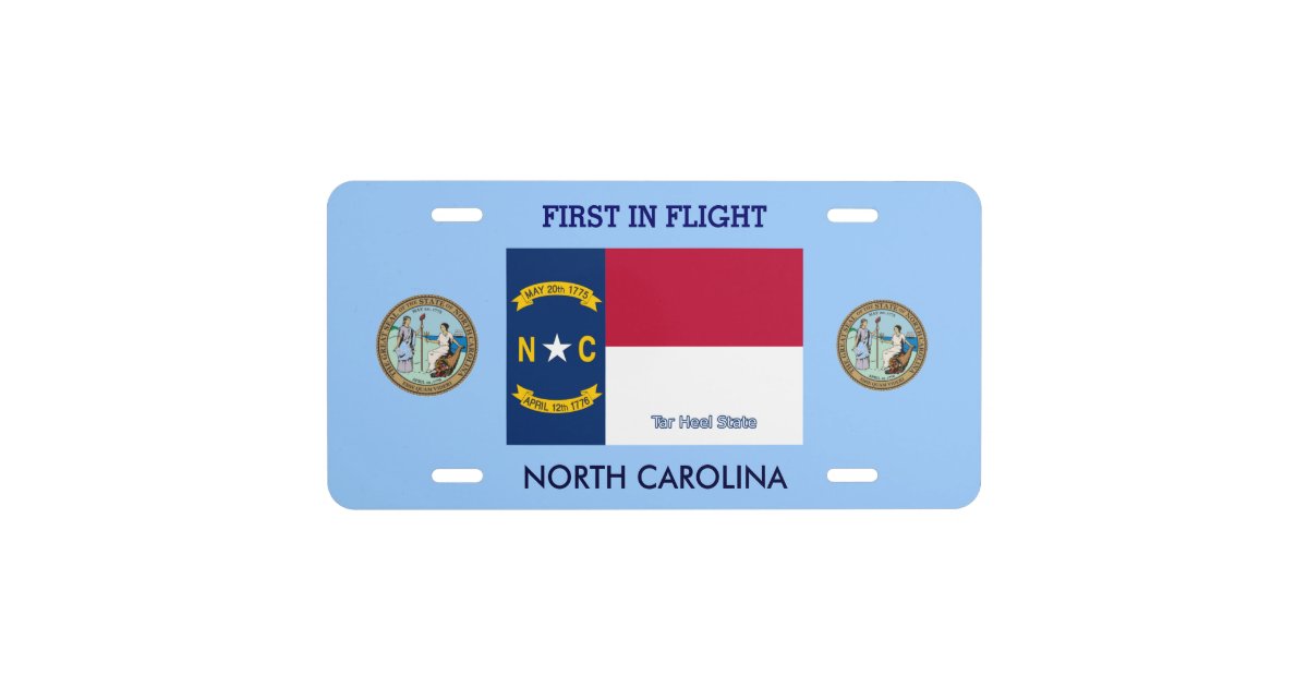 North Carolina Custom Front License Plate