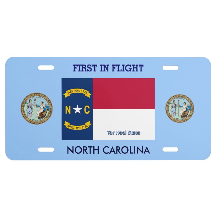 North Carolina Custom Front License Plate