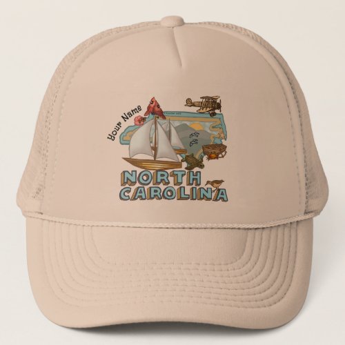 North Carolina custom name hat