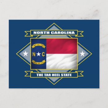 North Carolina Diamond Postcard by NativeSon01 at Zazzle