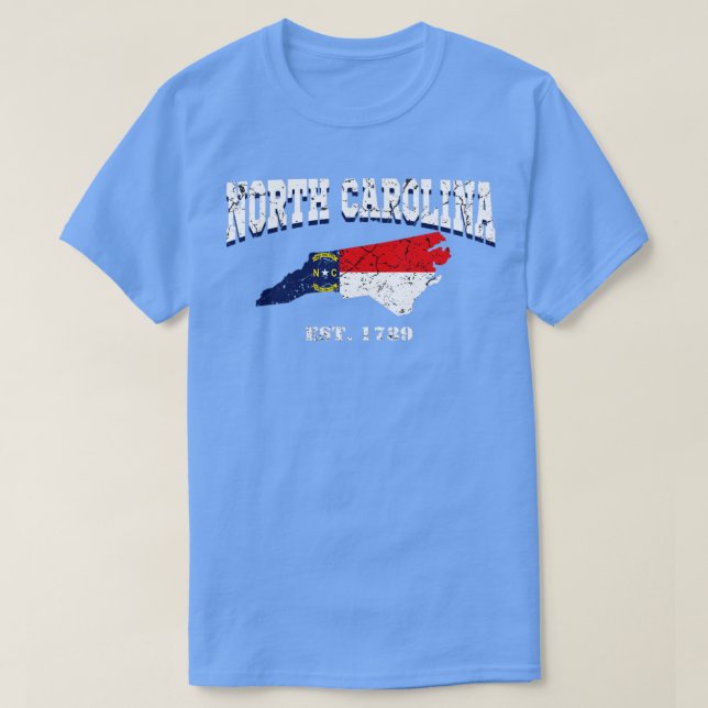 North Carolina est 1789 T-Shirt (Design Front)