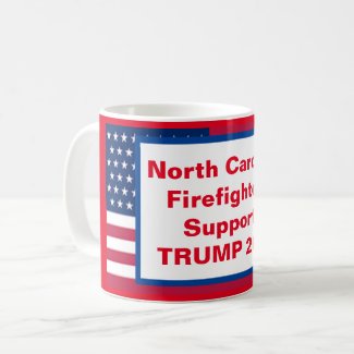 North Carolina Firefighters Support TRUMP 2024 Coffee Mug