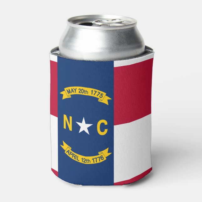 North Carolina flag, American state flag Can Cooler (Can Front)