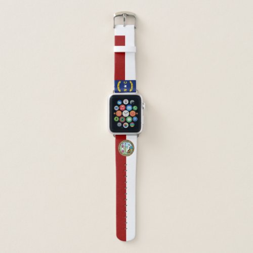 North Carolina flag Apple Watch Band