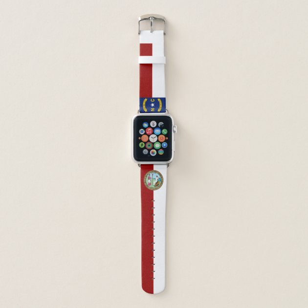 North Carolina flag Apple Watch Band Zazzle