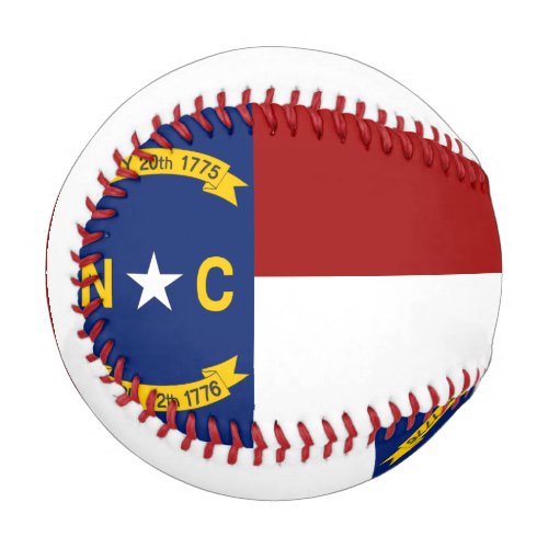 North Carolina flag baseball