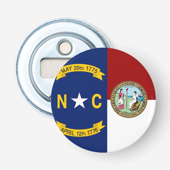 North Carolina flag Bottle Opener (Front)