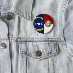 North Carolina flag Button