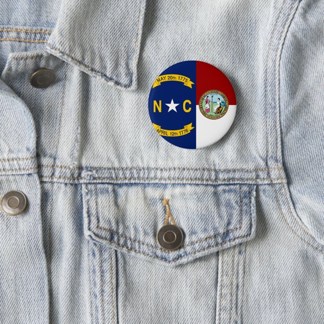 North Carolina flag Button (In Situ)