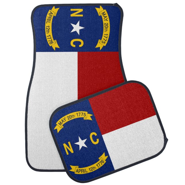 North Carolina flag Car Floor Mat (Set)