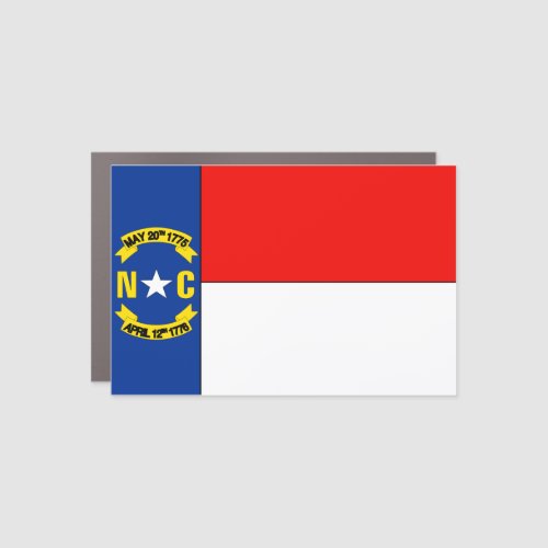 North Carolina Flag Car Magnet