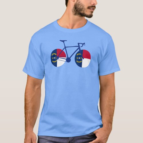 North Carolina Flag Cycling T_Shirt