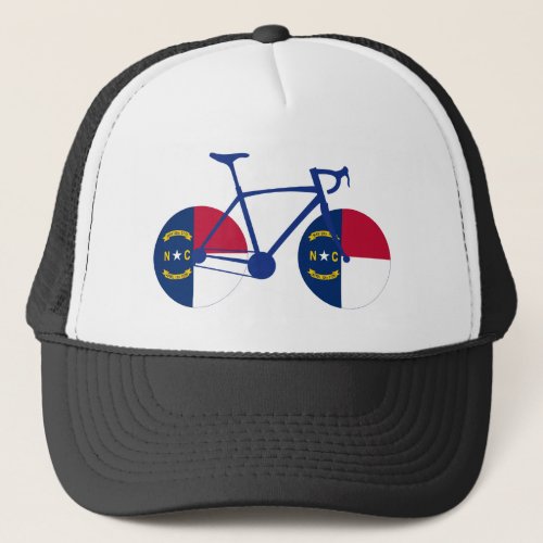 North Carolina Flag Cycling Trucker Hat
