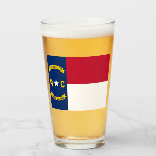 NORTH CAROLINA FLAG GLASS