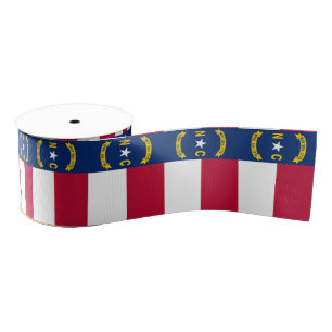 North Carolina flag Grosgrain Ribbon