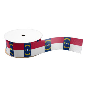 North Carolina flag Grosgrain Ribbon