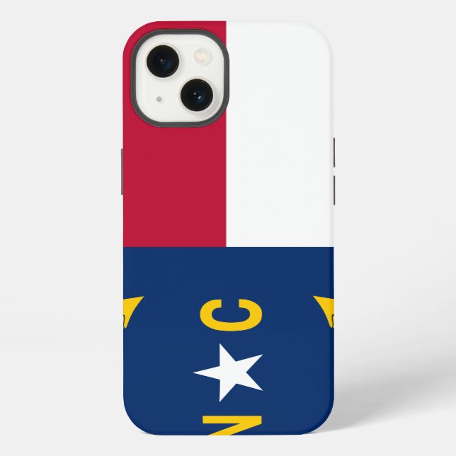 North Carolina Flag Iphone Case (Back)