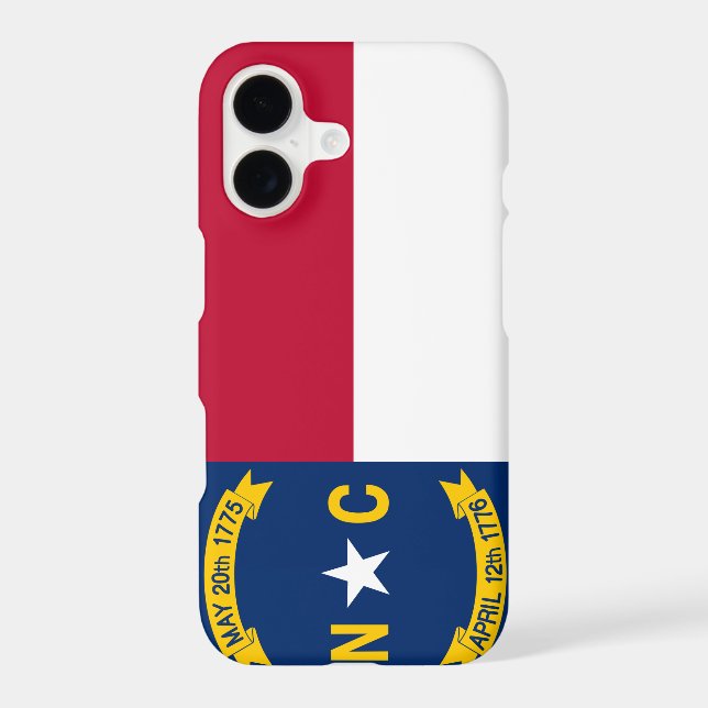 North Carolina Flag Iphone Case (Back)