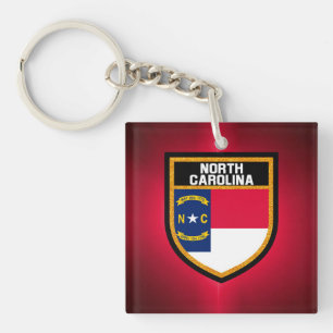 North Carolina  Flag Keychain