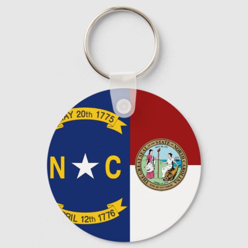 North Carolina flag Keychain