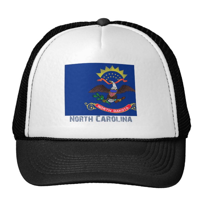 North Carolina Flag Map Trucker Hat