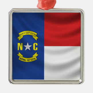North Carolina Flag Metal Ornament