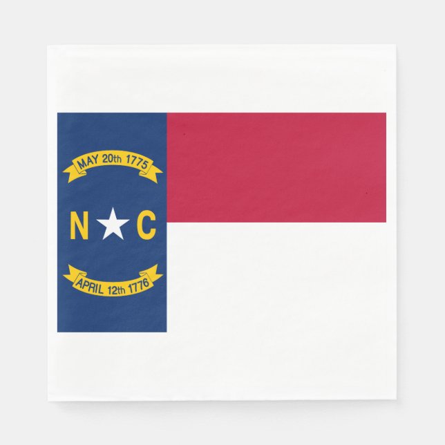 North Carolina Flag Napkins (Front)
