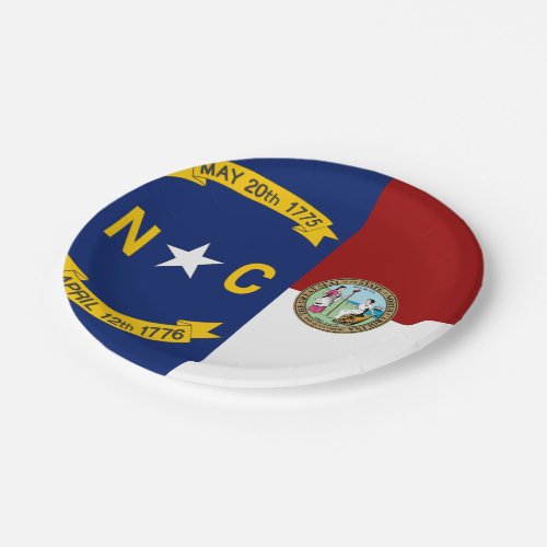 North Carolina flag Paper Plates