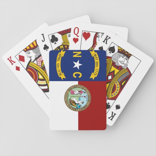 North Carolina flag Poker Cards