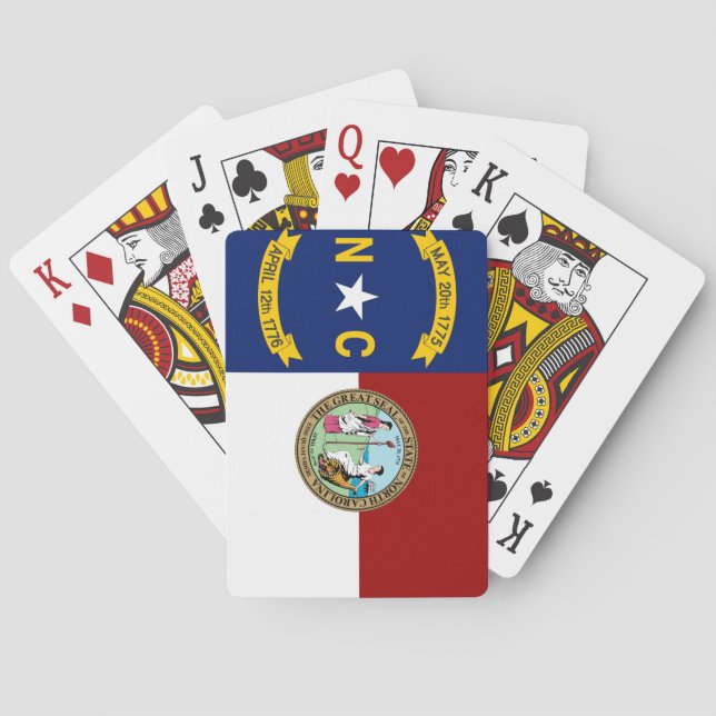 North Carolina flag Poker Cards (Back)