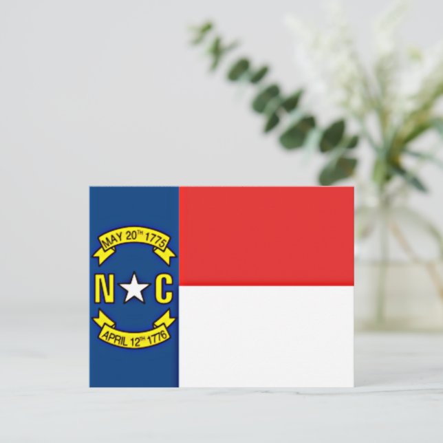North Carolina Flag Postcard (Standing Front)