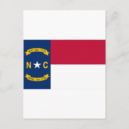 North Carolina Flag Postcard