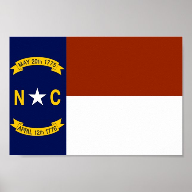 North Carolina Flag Poster (Front)