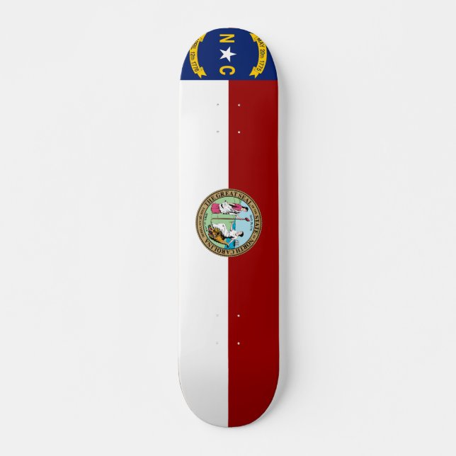 North Carolina flag Skateboard (Front)