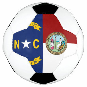 North Carolina flag Soccer Ball