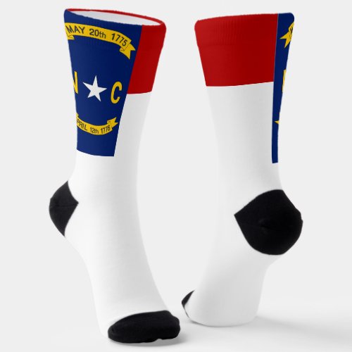 North Carolina flag Socks