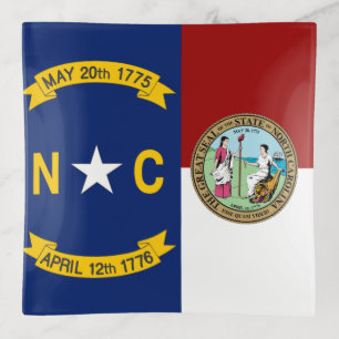 North Carolina flag Trinket Tray