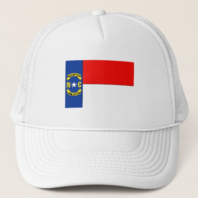 NORTH CAROLINA Flag - Trucker Hat (Front)
