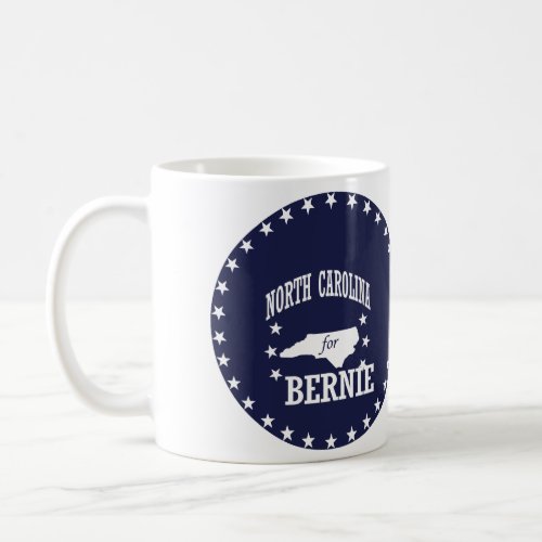 NORTH CAROLINA FOR BERNIE SANDERS COFFEE MUG
