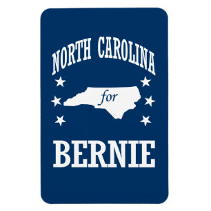 NORTH CAROLINA FOR BERNIE SANDERS MAGNET