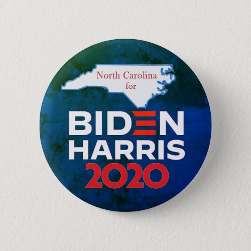 North Carolina for Biden Harris 2020 Button