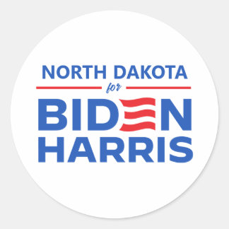 North Carolina for Biden Harris Classic Round Sticker