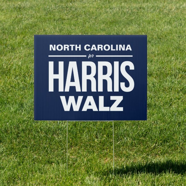 North Carolina for Harris Walz Sign (Insitu)