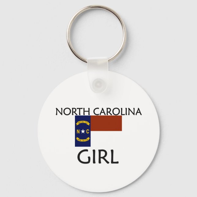 NORTH CAROLINA GIRL KEYCHAIN (Front)
