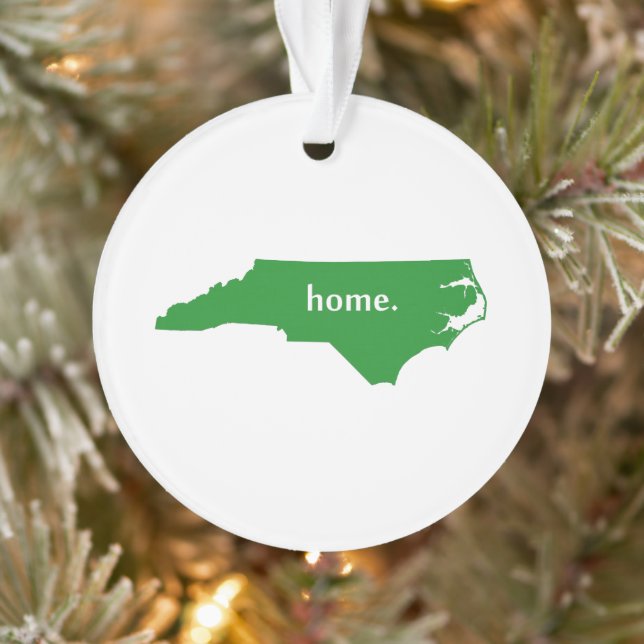 North Carolina home silhouette state map Ornament (Tree)
