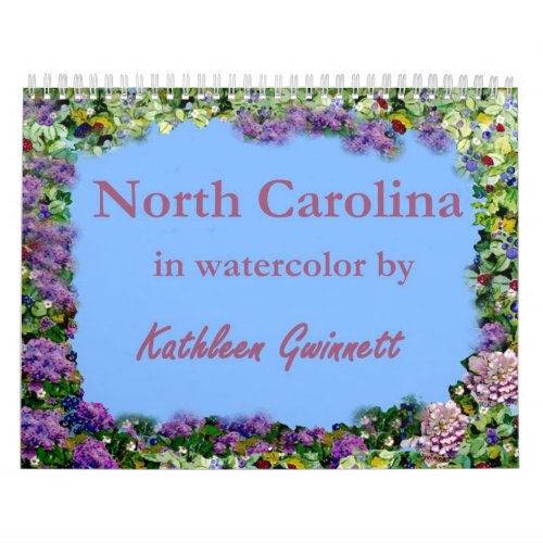 North Carolina In Watercolor Calendar